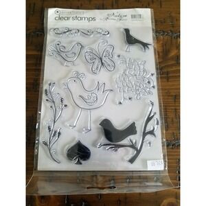 Clear Stamps Autumn Leaves Nature Set NEW Item #2503